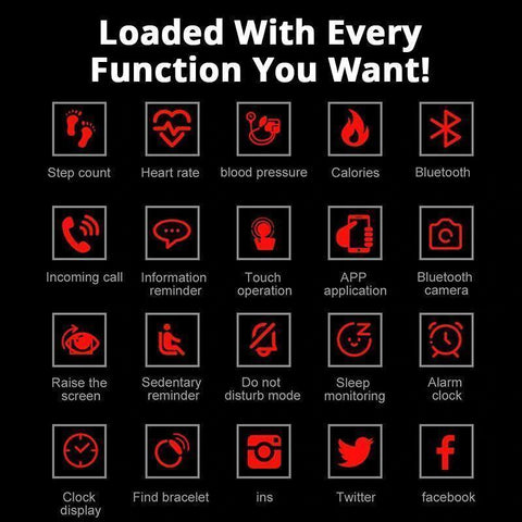 Image of BEST Fitness Smartwatch Tracks Your Running & Walking Distance, Heart Rate, Calories, Blood Pressure & More... Choose From 5 COLORS + Get FREE Delivery Too!