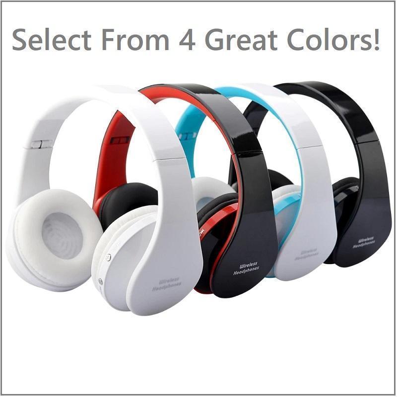 Noise Cancelling Bluetooth Wireless Headphones with Mic! Comfortable, Perfect For Music, Phone, Online Chat & Gaming... Foldable! Superb Sound Quality!