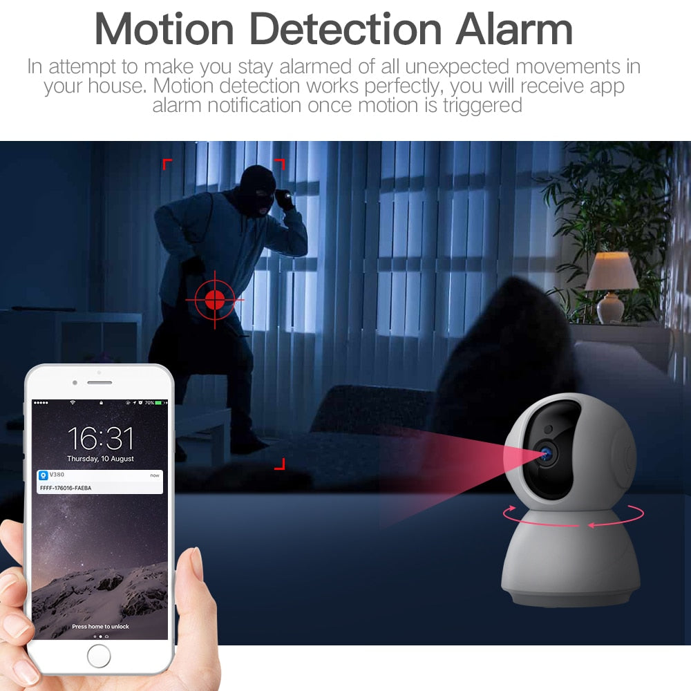 Amazing Auto Tracking Camera! Monitor Everything From Everywhere! Five First Orders Free! Choose Your Cloud Card + Get Free Delivery Too!