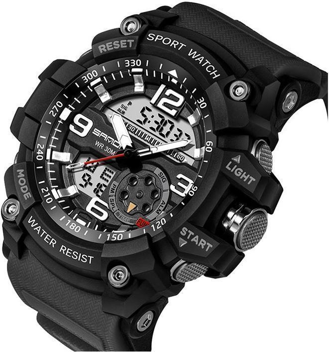 Military-Sports Watch With Advanced LED+Quartz Technology & Loaded With The Functions You Need