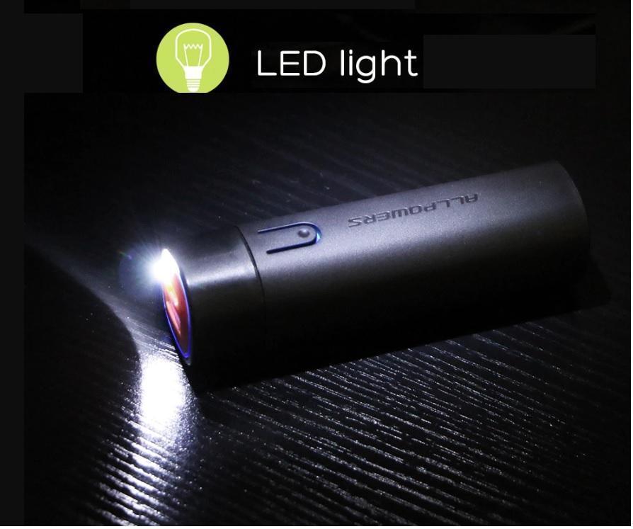 Compact 5000 mAh Power Bank Portable External Battery Pack For ALL Mobile Devices Is Easy To Carry & Store So It's Ready When You Need It!