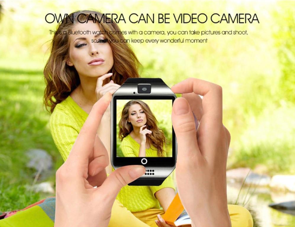 Amazing Full Function Bluetooth Smart Watch With Call Answer, Fitness Apps, Camera + SD Card Port & More!