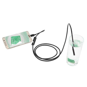 Waterproof 7mm Endoscope For Android Phone With LED Lighted Lens For High Visibility!