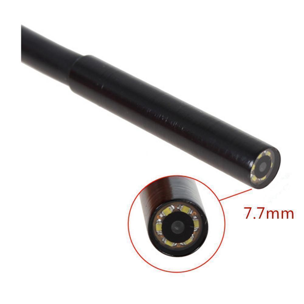 Waterproof 7mm Endoscope For Android Phone With LED Lighted Lens For High Visibility!