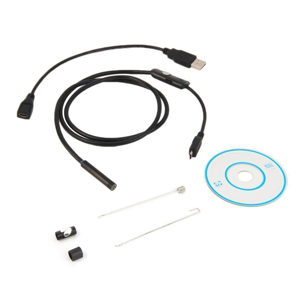 Waterproof 7mm Endoscope For Android Phone With LED Lighted Lens For High Visibility!