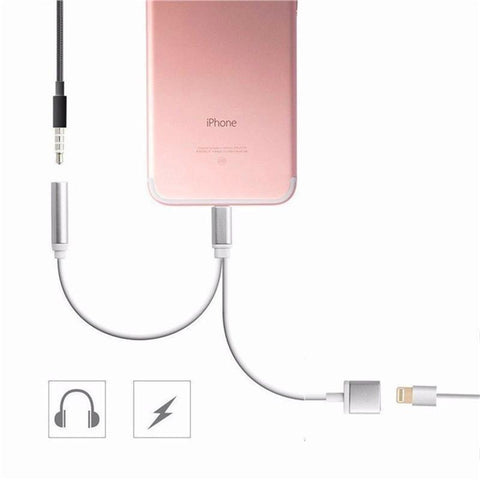 Image of BEST Rated 2-in-1 Splitter For iPhone So You Can Listen To Music & Charge At The Same Time From Anywhere!