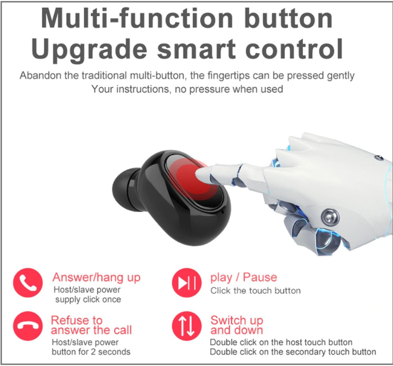 True Hi-Fi Wireless Bluetooth 5.0 Sport Headset Wireless Earphone Delivers Amazing 3D Stereo + Portable Magnetic Charging Box + FREE Shipping Too!