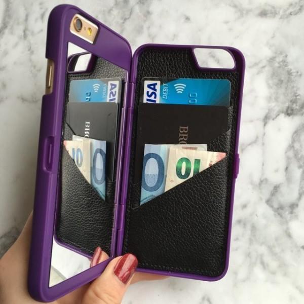 LUXURY SECRET MIRROR & WALLET PHONE CASE