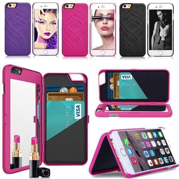 LUXURY SECRET MIRROR & WALLET PHONE CASE