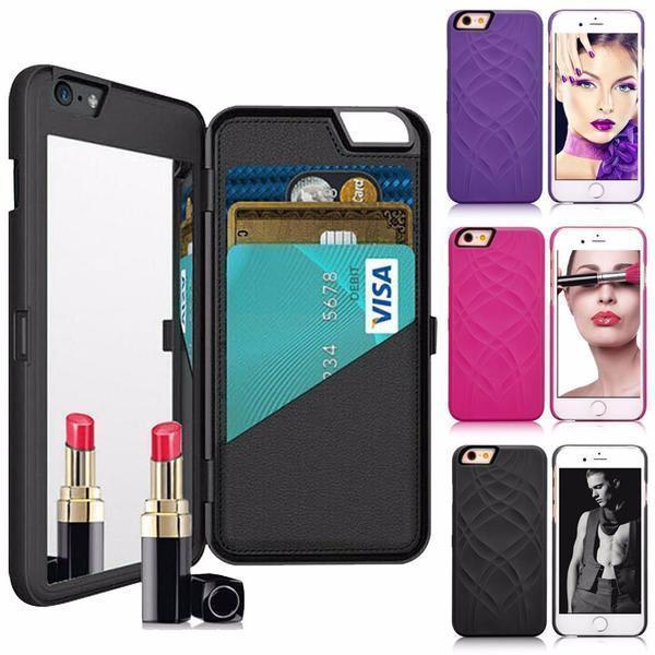 LUXURY SECRET MIRROR & WALLET PHONE CASE