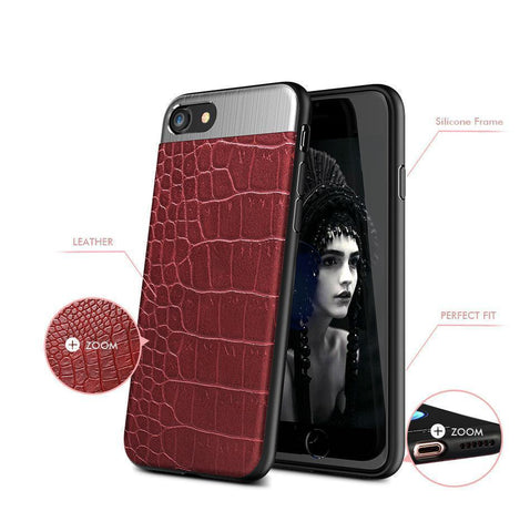 Image of LUXURY METAL + LEATHER CASE FOR YOUR iPHONE