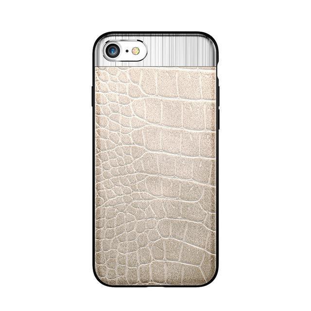 LUXURY METAL + LEATHER CASE FOR YOUR iPHONE