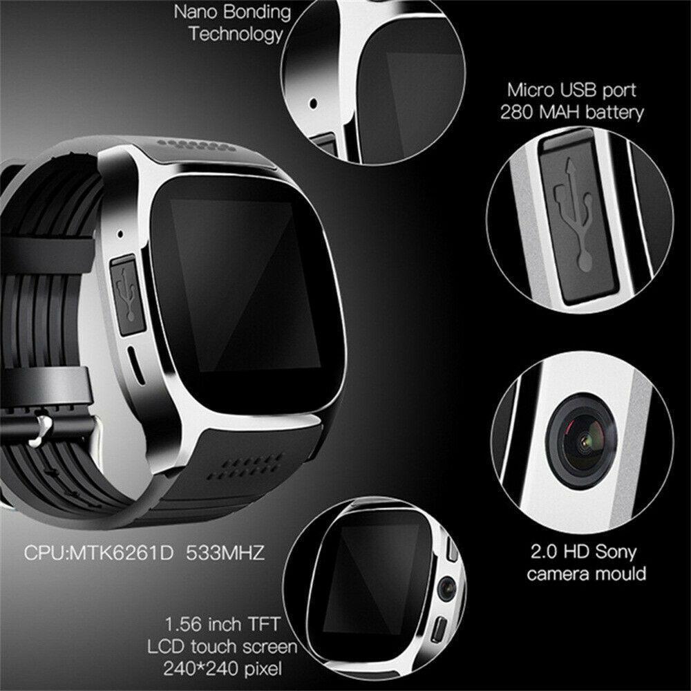 Amazing Full Function Bluetooth Sport Smart Watch Pedometer With Call Answer, Fitness Apps, Camera + SIM Card Port & More  - 🚛 -  You Get FREE Shipping Too!