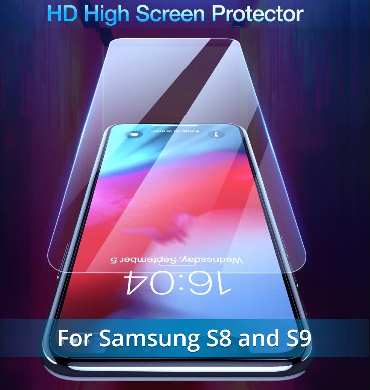 NEW Fingerprint Proof Tempered Glass Screen Protector For SAMSUNG 9 and SAMSUNG 8.  Best Quality and You SAVE 67% Get Yours Now!