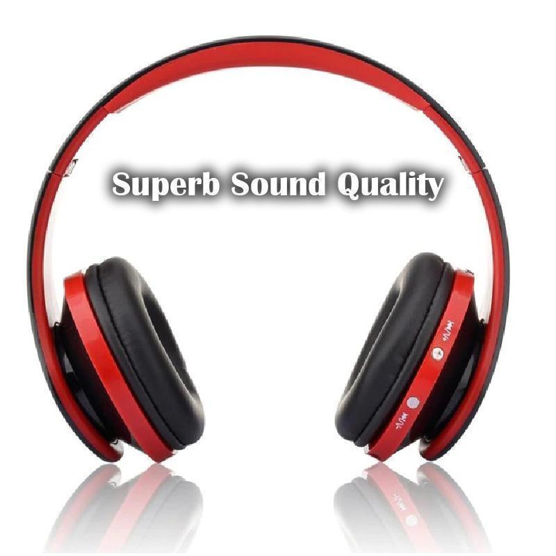 Noise Cancelling Bluetooth Wireless Headphones with Mic! Comfortable, Perfect For Music, Phone, Online Chat & Gaming... Foldable! Superb Sound Quality!