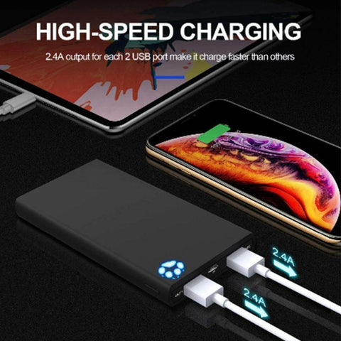Image of Excellent 10000mAh Power Bank With 2 USB Ports For iPhone & Samsung Gives You BIG Power When You Need It + You Get FREE Shipping Too!