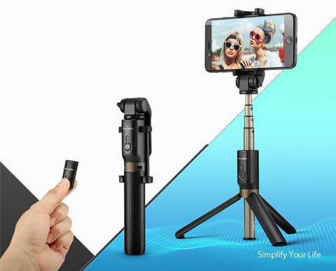 Image of Get Your Own Top Rated Wireless Bluetooth Selfie Stick PLUS Mini Tripod & You Get FREE Shipping Too!  🚛
