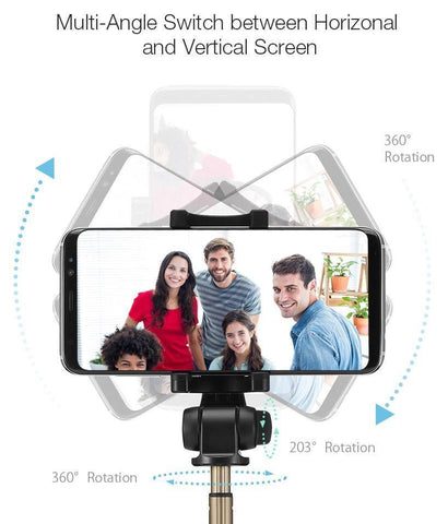 Image of Get Your Own Top Rated Wireless Bluetooth Selfie Stick PLUS Mini Tripod & You Get FREE Shipping Too!  🚛