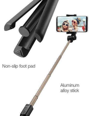 Image of Get Your Own Top Rated Wireless Bluetooth Selfie Stick PLUS Mini Tripod & You Get FREE Shipping Too!  🚛