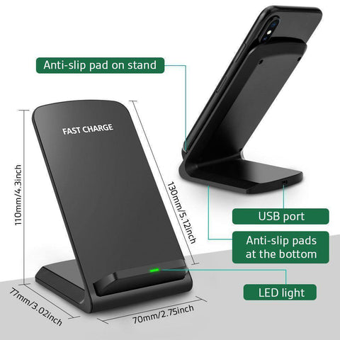 Image of Super Fast Wireless Charging Stand for Your Samsung S9 S8 Note 9 8 ...Order Yours NOW And You Get FREE Shipping!