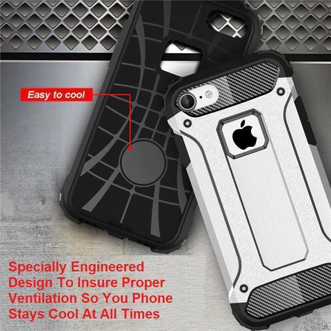 Image of Shockproof Double Layer Armor Case For The Toughest Conditions For iPhone X, 8, 7, 6, and 6, 7, 8 PLUS