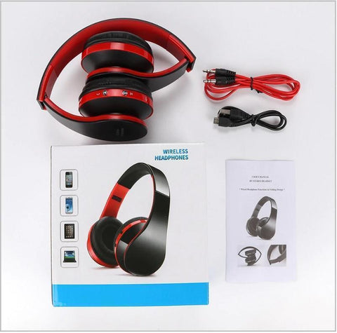 Image of Noise Cancelling Bluetooth Wireless Headphones with Mic! Comfortable, Perfect For Music, Phone, Online Chat & Gaming... Foldable! Superb Sound Quality!