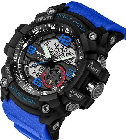 Image of Military-Sports Watch With Advanced LED+Quartz Technology & Loaded With The Functions You Need