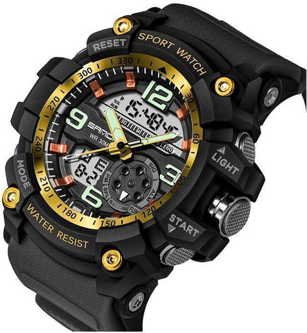 Image of Military-Sports Watch With Advanced LED+Quartz Technology & Loaded With The Functions You Need