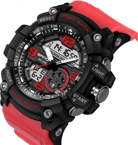 Image of Military-Sports Watch With Advanced LED+Quartz Technology & Loaded With The Functions You Need