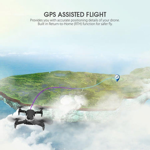Image of TOP RATED 1080P HD Wide Angle Camera Drone With WiFi FPV and  Real Time Transmission For Video and Pictures. Dynamic GPS and Follow Me Function Enhance the Flying Experience. Includes Free Shipping!