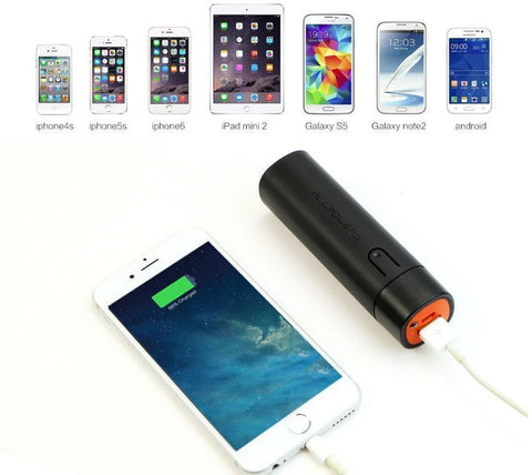 Image of Compact 5000 mAh Power Bank Portable External Battery Pack For ALL Mobile Devices Is Easy To Carry & Store So It's Ready When You Need It!