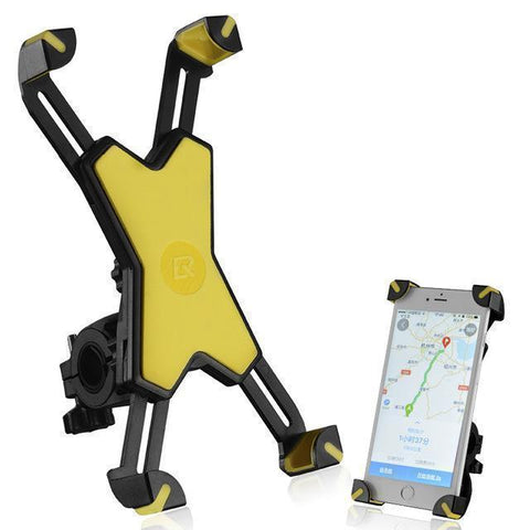 Image of Pro Cellphone Mount For Mountain & Road Bikes, Universal FITS ALL 3.5" to 7" phones, iPhone X, 8, 7, 6 Samsung 9, 8, 7, 6, Galaxy