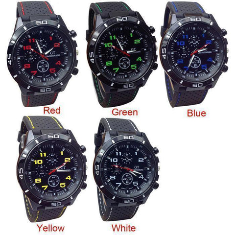 Image of Our Most Popular Tactical/Sports Quartz Watch.  Select From FIVE Colors & Get Yours Now!