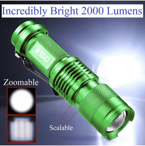 Add This FREE Zoomable CREE Q5 LuMax Tactical Flashlight To Your Order Now!  Just Cover Standard Shipping & We'll Include This FREE For You Right Now!  Click ADD To CART Now While This Is Still Available For You!