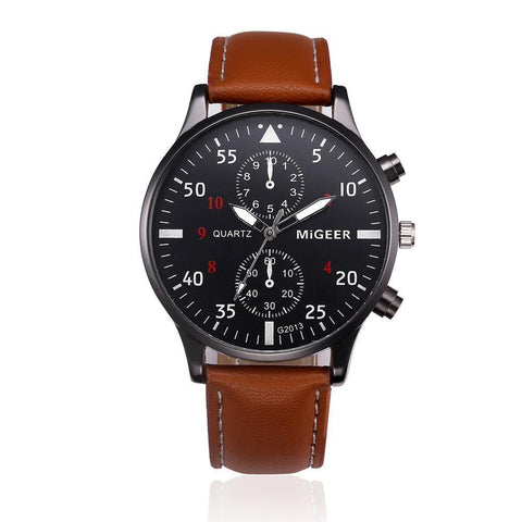 Image of You Get This Leather Band Multi-function Sports Watch FREE Today!  Select From 2 Band Colors: