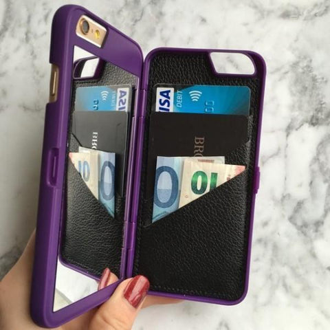 Image of LUXURY SECRET MIRROR & WALLET PHONE CASE