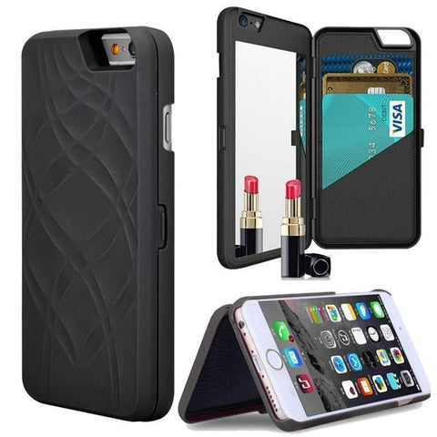 Image of LUXURY SECRET MIRROR & WALLET PHONE CASE