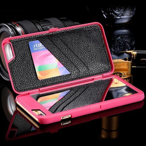 Image of LUXURY SECRET MIRROR & WALLET PHONE CASE