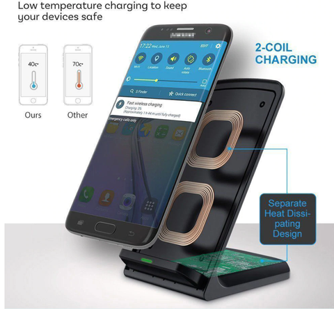 Image of Super Fast Wireless Charging Stand for Your Samsung S9 S8 Note 9 8 ...Order Yours NOW And You Get FREE Shipping!