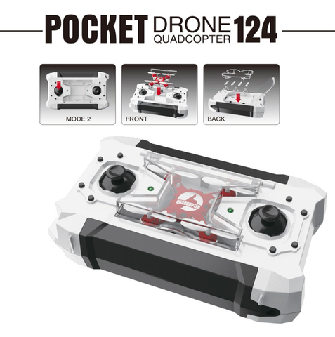 Image of AK124 Micro Pocket Drone Quadcopter Is Compact And Fun!  Fits In Your Backpack, Pocket, Purse.  Long Run Time On One Charge.  🚛 You Get FREE Shipping Too!