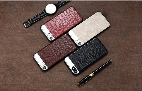 Image of LUXURY METAL + LEATHER CASE FOR YOUR iPHONE