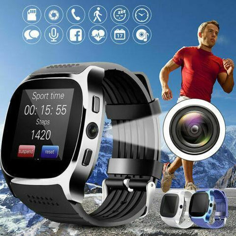 Image of Amazing Full Function Bluetooth Sport Smart Watch Pedometer With Call Answer, Fitness Apps, Camera + SIM Card Port & More  - 🚛 -  You Get FREE Shipping Too!