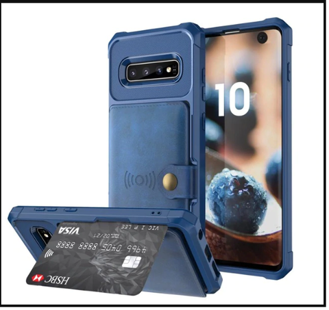 Image of NEW: The Samsung Premium Ultra Armor & Wallet Phone Case All-in-One!  Conveniently Carry Your Cards, ID & Cash Without A Bulky Purse Or Wallet + 🚚 You Get FREE SHIPPING Too!