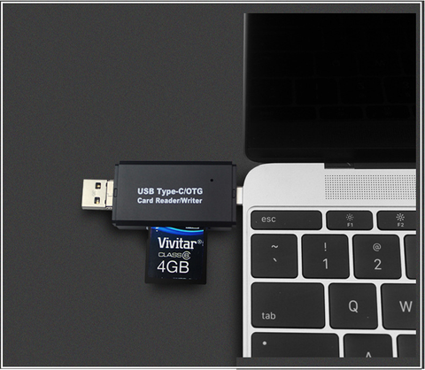 Image of The Ultimate Data Transfer HUB For Android Phones To PC or MAC With SD & SDHC Memory Card Reader!